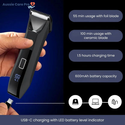 Advanced Men's Grooming Trimmer with Dual Edge Blades