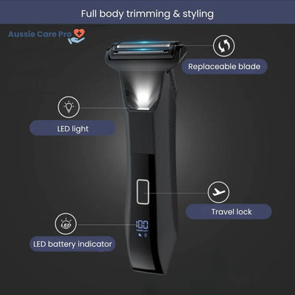 Advanced Men's Grooming Trimmer with Dual Edge Blades