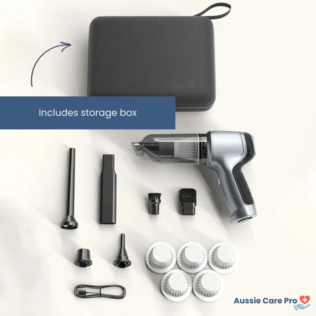 Compact Wireless Hand Vacuum - Lightweight & Rechargeable