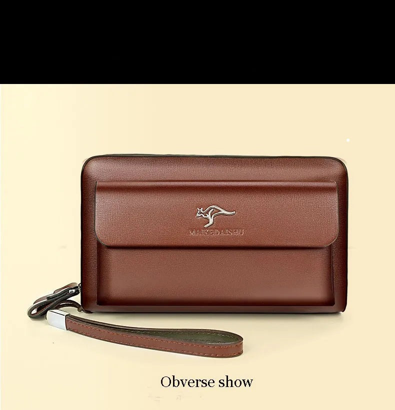 Classic Men's Leather Clutch Wallet