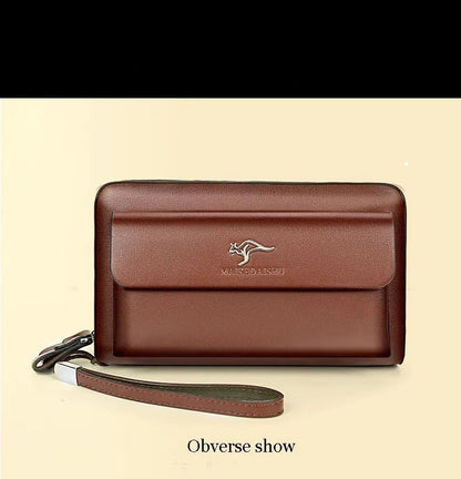 Classic Men's Leather Clutch Wallet