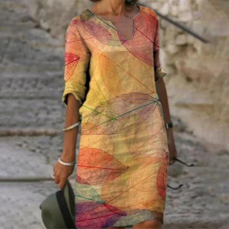 Pretty Flower Pattern Dress