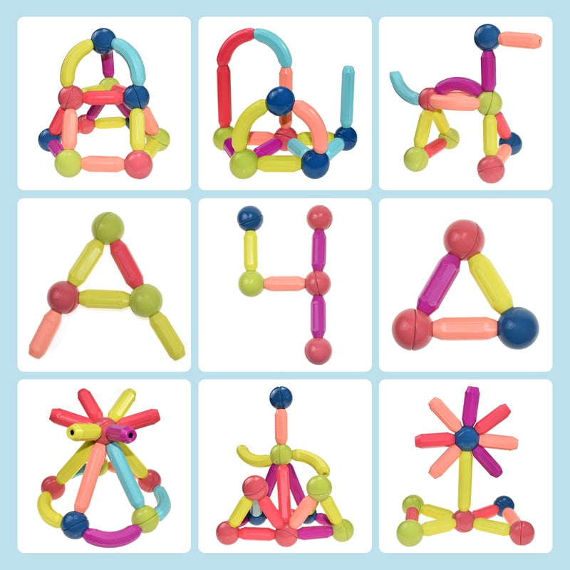 Fun Magnetic Building Blocks for Kids STEM Toy