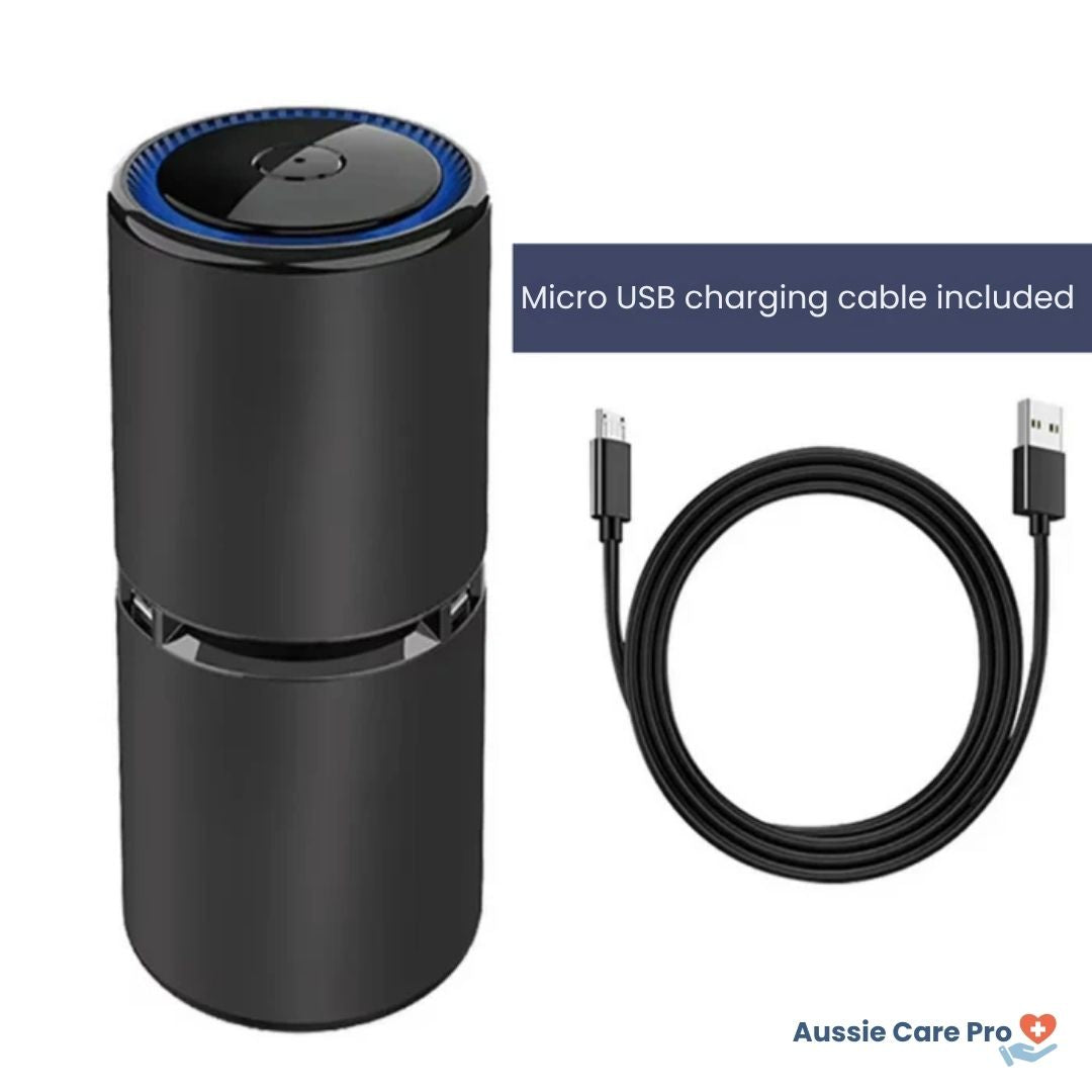 Portable Mini Air Purifier for Car and Home Use