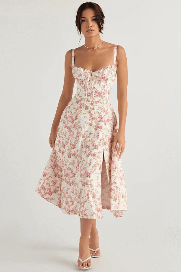 Slim Fit Ladies Summer Sundress Corset Style - Luxivelle