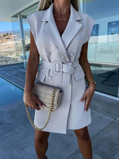 Elegant Short Sleeve Evening Dress