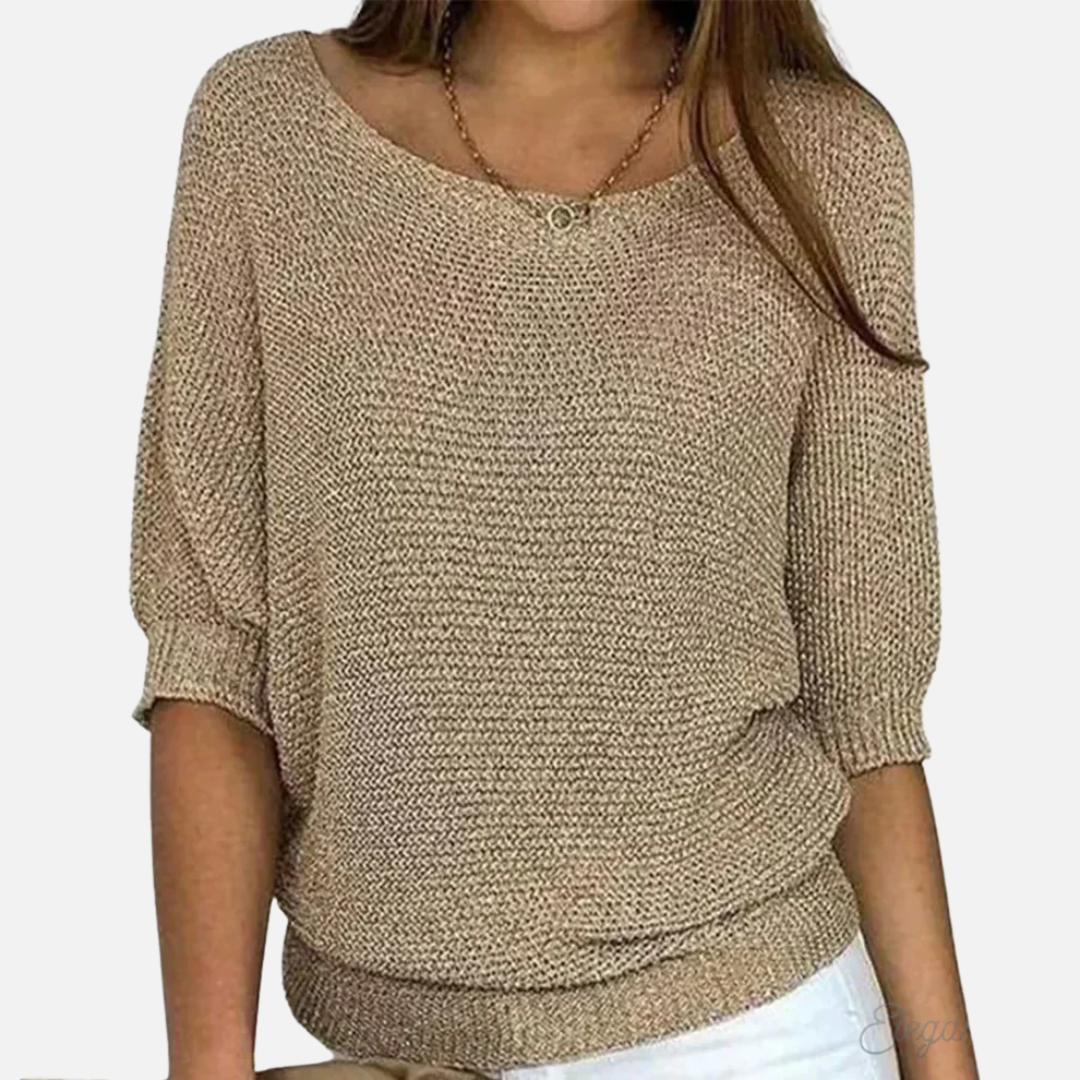 Lily | Women's Oversized V-Neck Knit Sweater