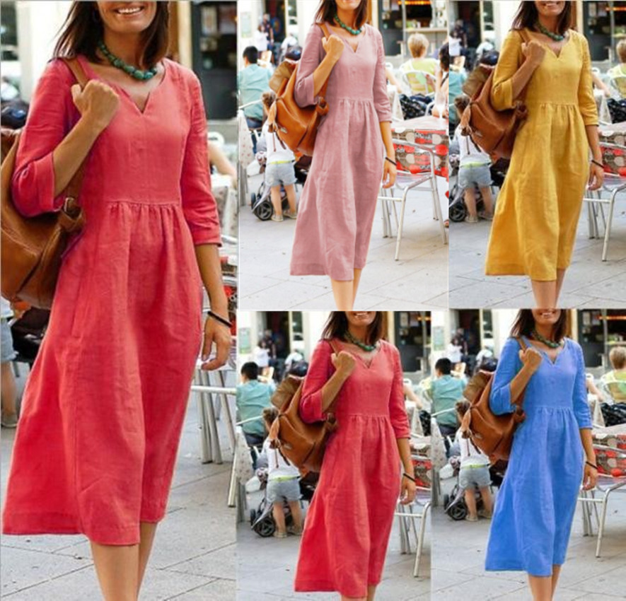 Lightweight Women's Summer Cotton Dress - Luxivelle