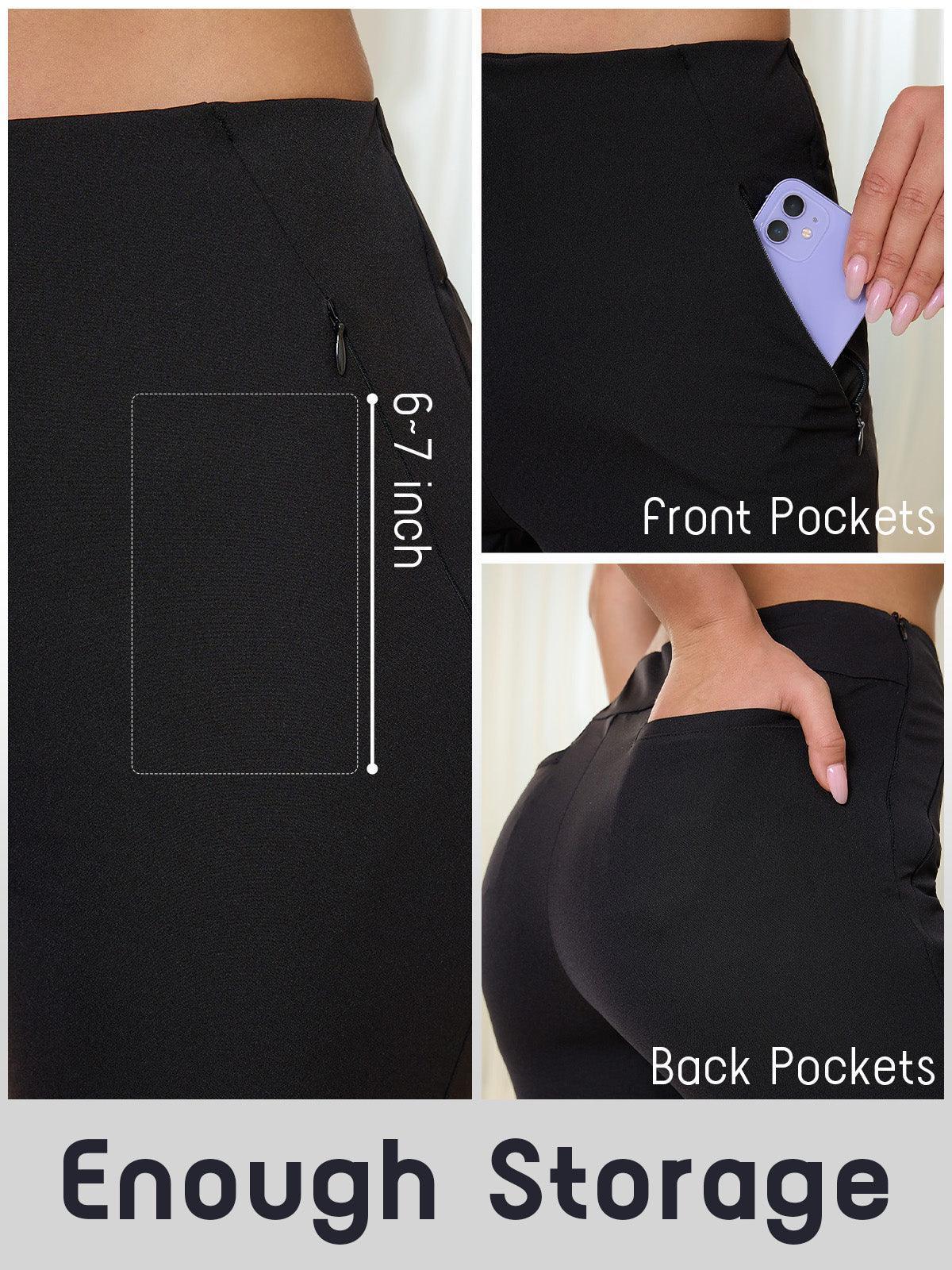Fashionable 28 Inch Skinny Fit Stretch Ankle Pants UPF50+
