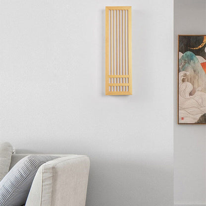Simple Natural Wood LED Wall Light