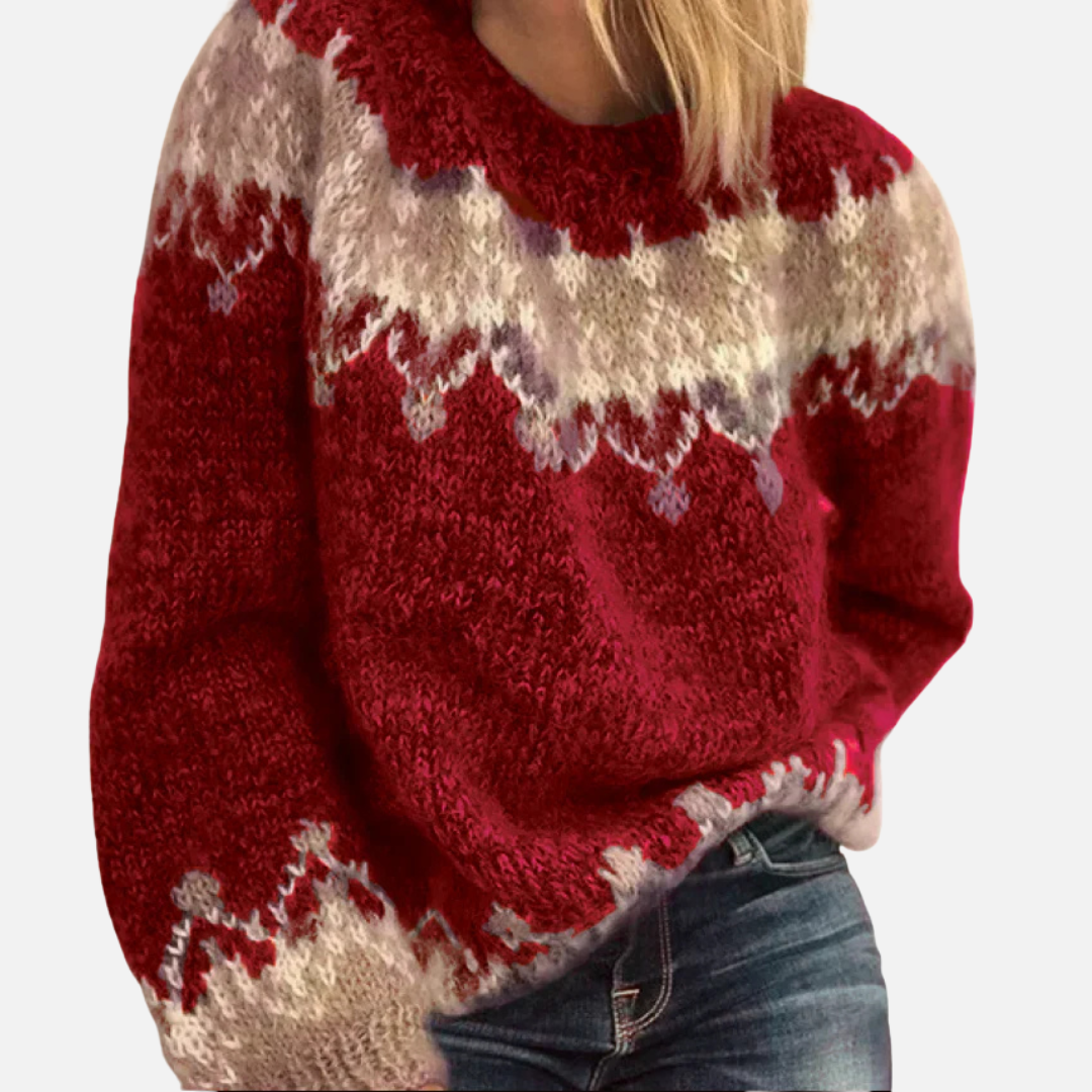 Toni | Women's Fair Isle Nordic Sweater