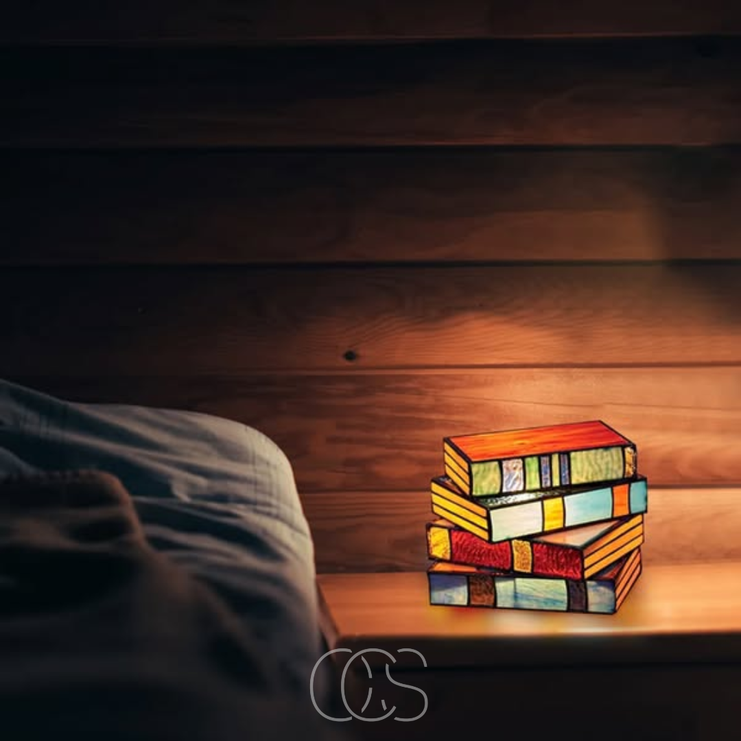 Elegant Glass Table Lamp for Reading and Home Decor