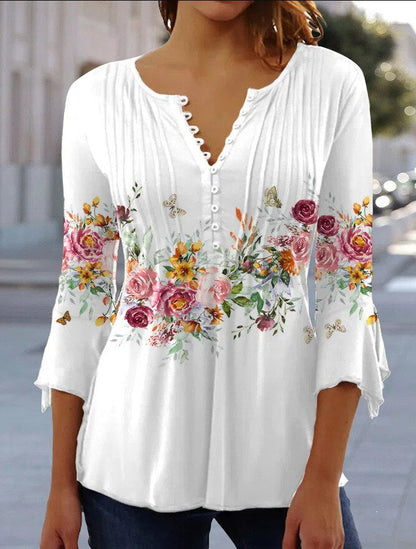 Ladies' Classic V-Neck Shirt - Luxivelle