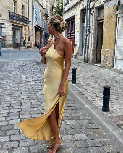 Maliah | Long Satin Party Dress for Women 1