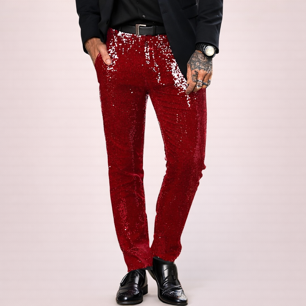 Charles | Comfortable & Modern Sequin Trousers