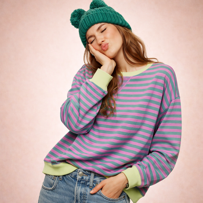 Charlotte | Elegant and Stylish Oversized Sweatshirt for Autumn