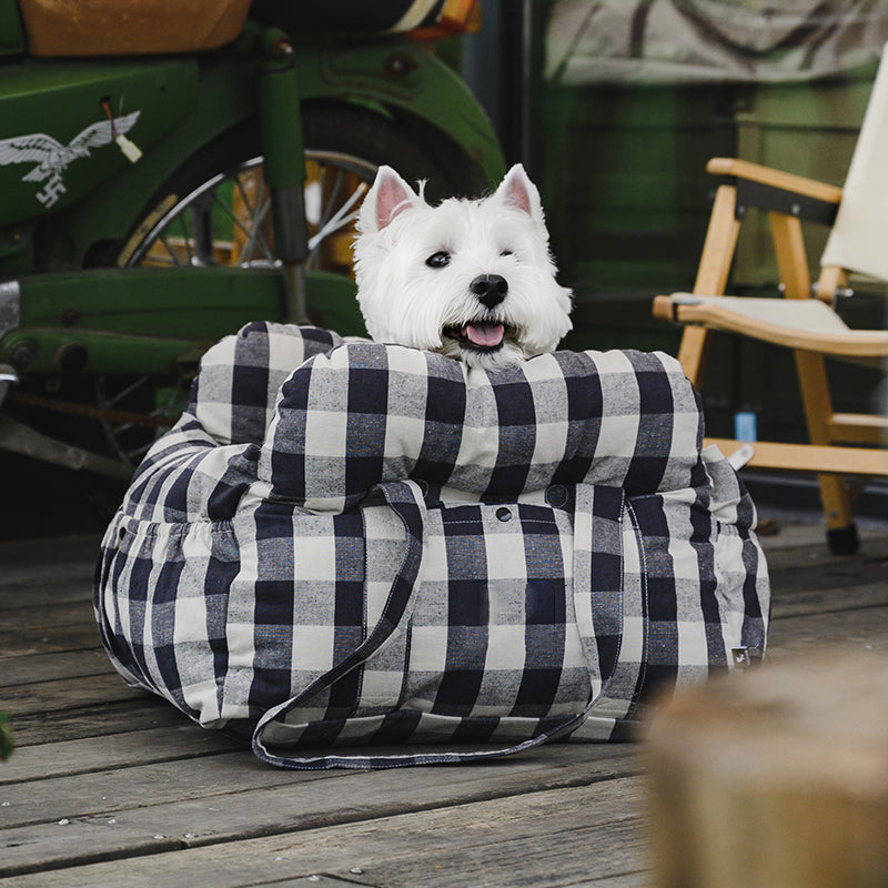 Cozy Pet Car Bed - Safe, Comfortable Dog Travel Carrier