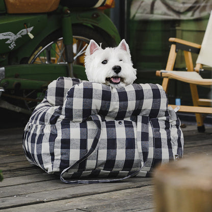 Cozy Pet Car Bed - Safe, Comfortable Dog Travel Carrier