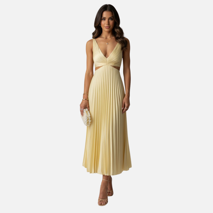 Women's Breathable V-Neck Midi Dress