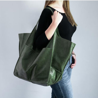 Large Leather Duffel Bag | Classic Travel Tote