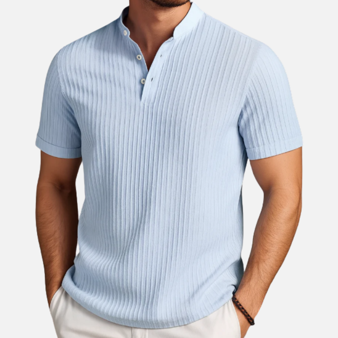 Archer | Men's Short Sleeve Ribbed Polo Shirt