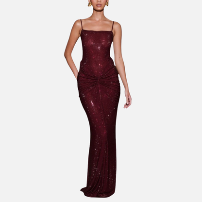 Women’s Elegant Sequin Maxi Dress Sparkling