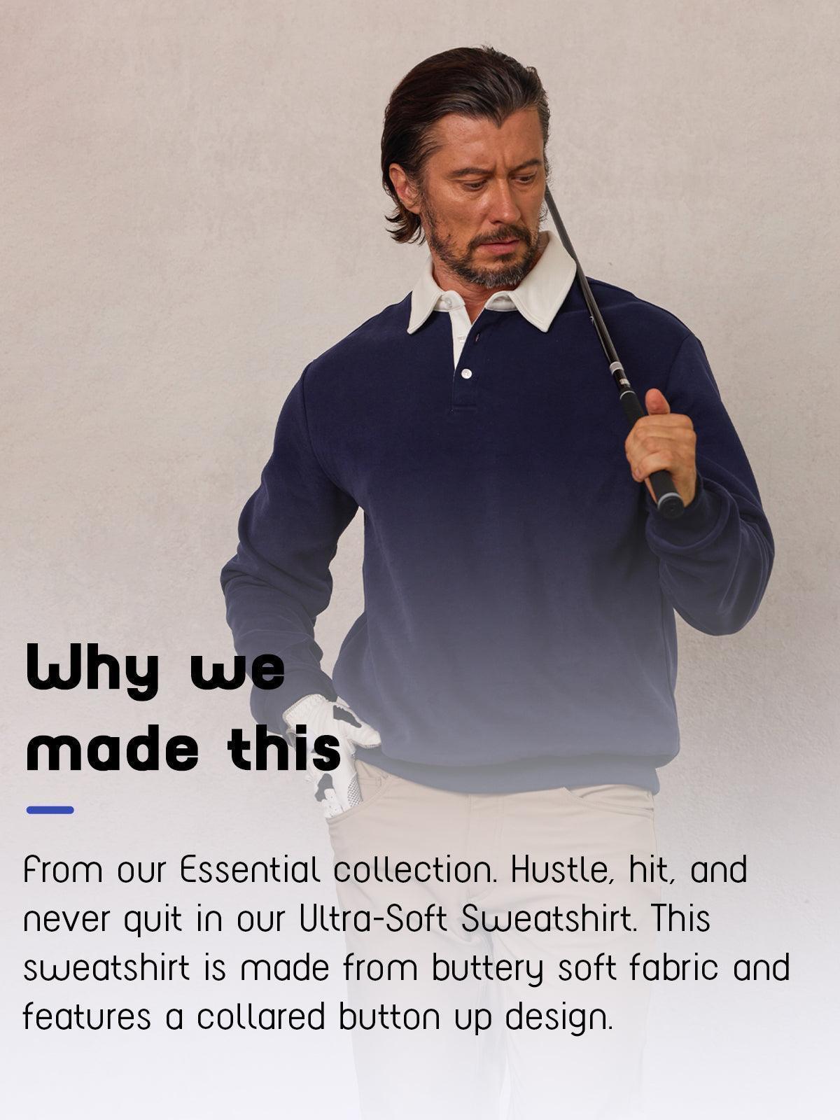 Classic Men's Golf Collar Sweatshirt