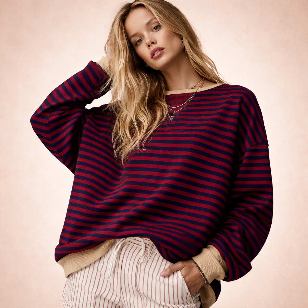 Charlotte | Elegant and Stylish Oversized Sweatshirt for Autumn