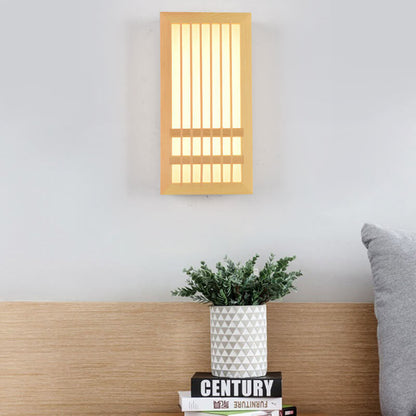 Simple Natural Wood LED Wall Light