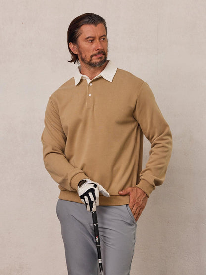 Classic Men's Golf Polo Sweatshirt - Luxivelle