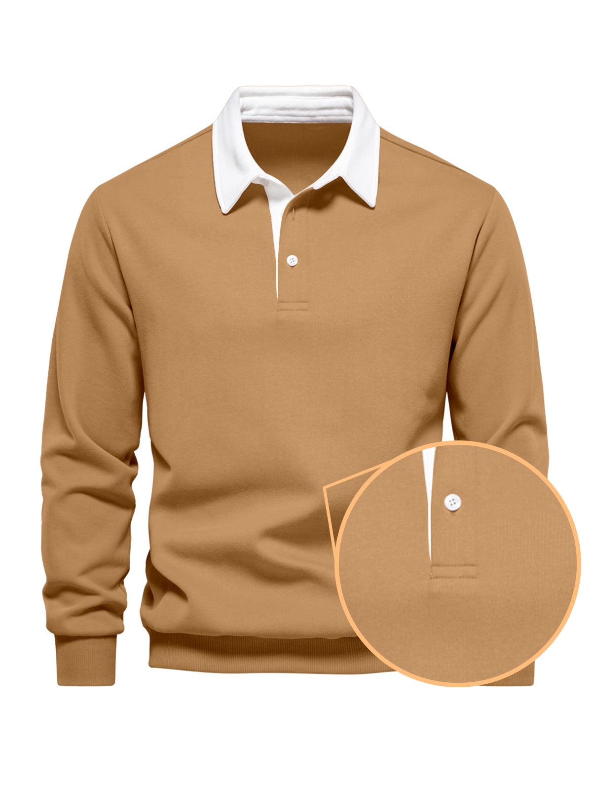Classic Men's Golf Polo Sweatshirt
