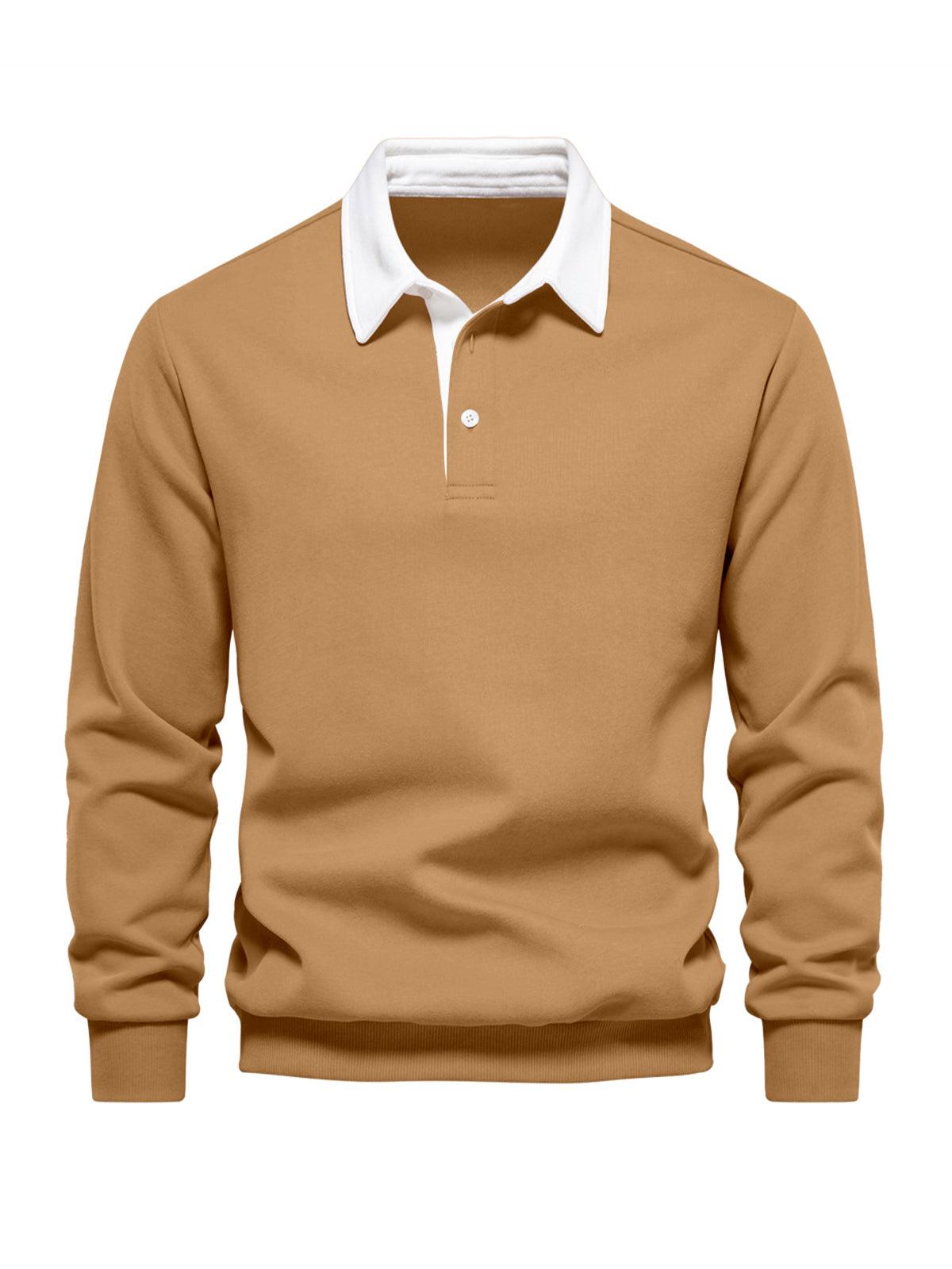 Classic Men's Golf Polo Sweatshirt