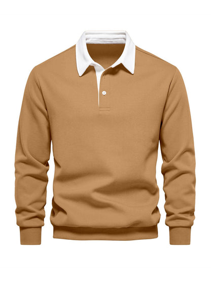 Classic Men's Golf Polo Sweatshirt