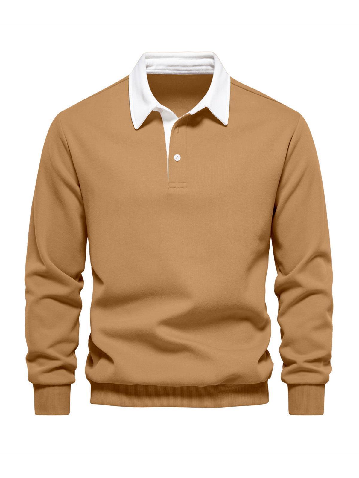 Classic Men's Golf Collar Sweatshirt