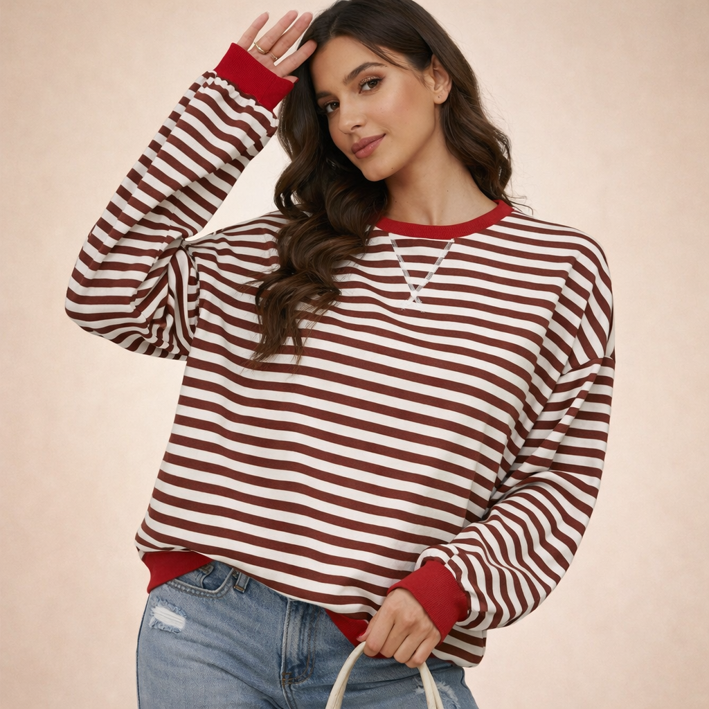 Charlotte | Elegant and Stylish Oversized Sweatshirt for Autumn