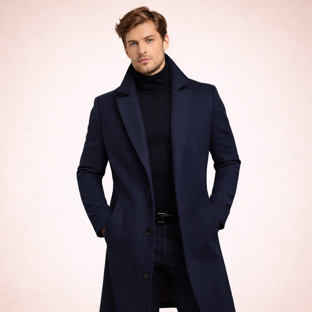 Ethan | Classic and Stylish Men’s Long Coat