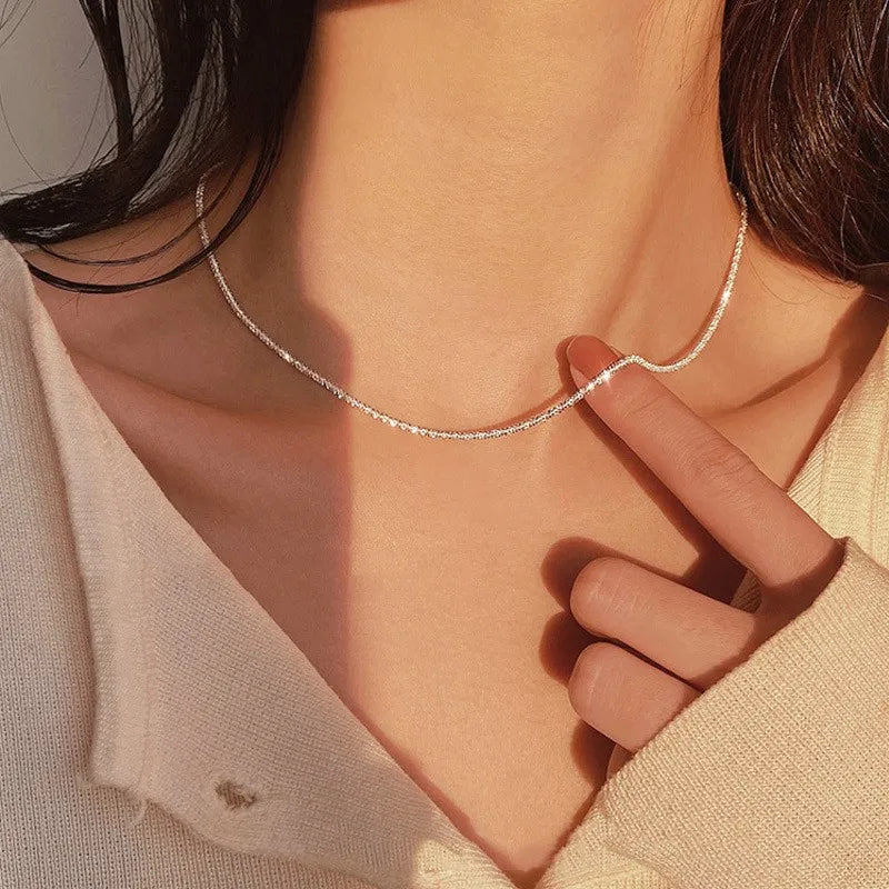 Delicate Chain Choker Necklace - Luxivelle