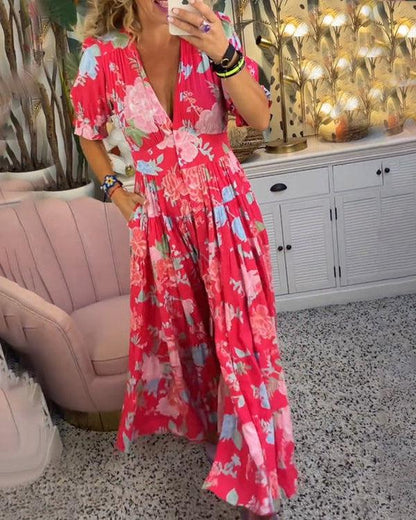 Colorful Garden Party Dress