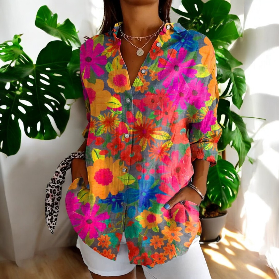 Lightweight Floral Women's Summer Casual Top
