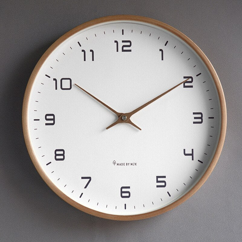Simple Rustic Wooden Wall Clock