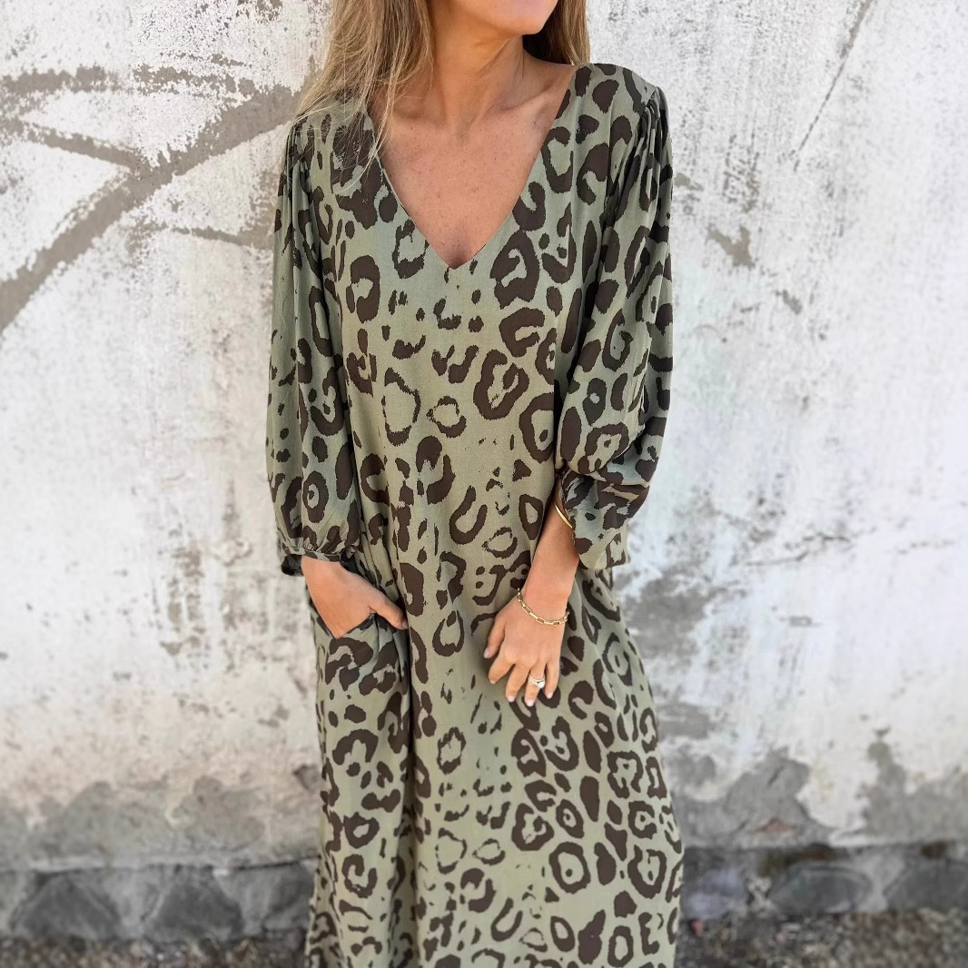 Animal Print Women's Party Dress - Luxivelle