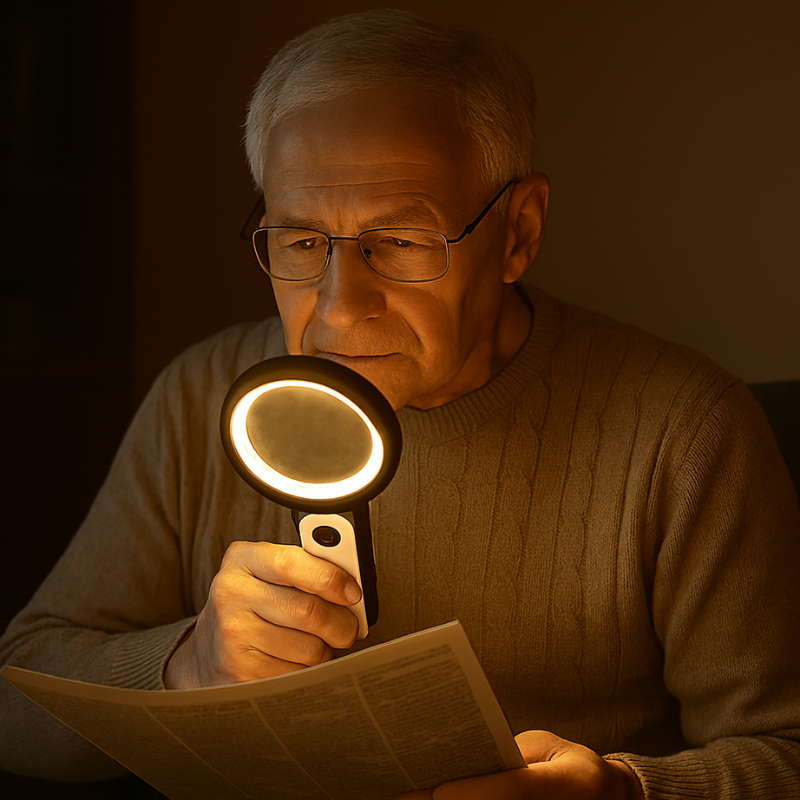 Compact 20X Portable Magnifying Glass for Reading - Luxivelle