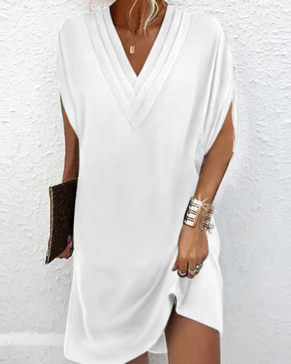 Charming | Summer Dress - Lightweight V-Neck Sundress for Casual and Beach Wear 6