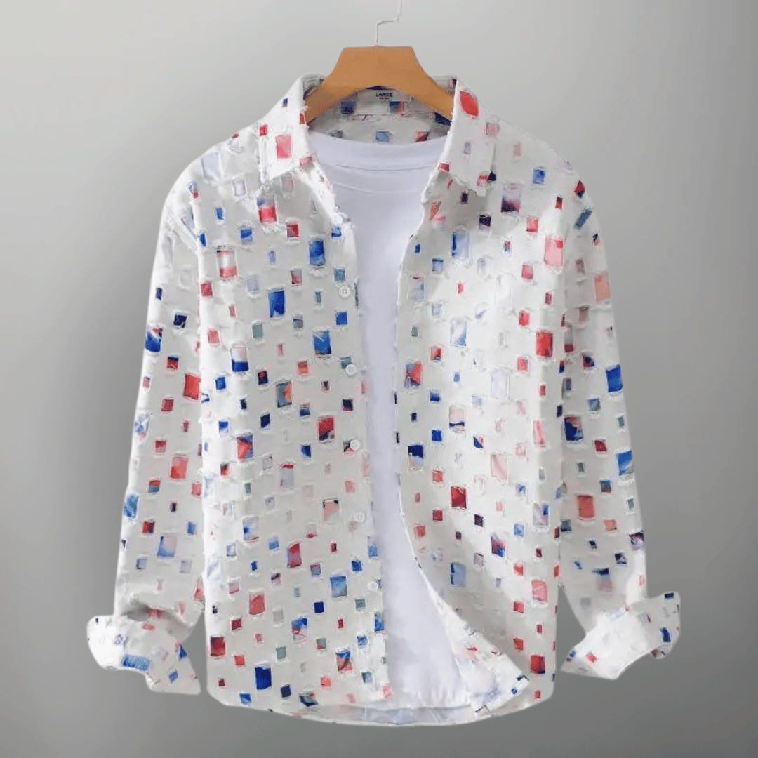 Alessandro | Denim Frayed Shirt