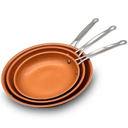 Premium Non Stick Copper Fry Pan - Luxivelle
