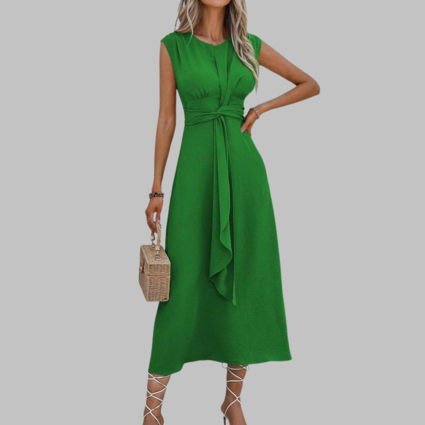 Stylish Summer V Neck Maxi Dress - Luxivelle