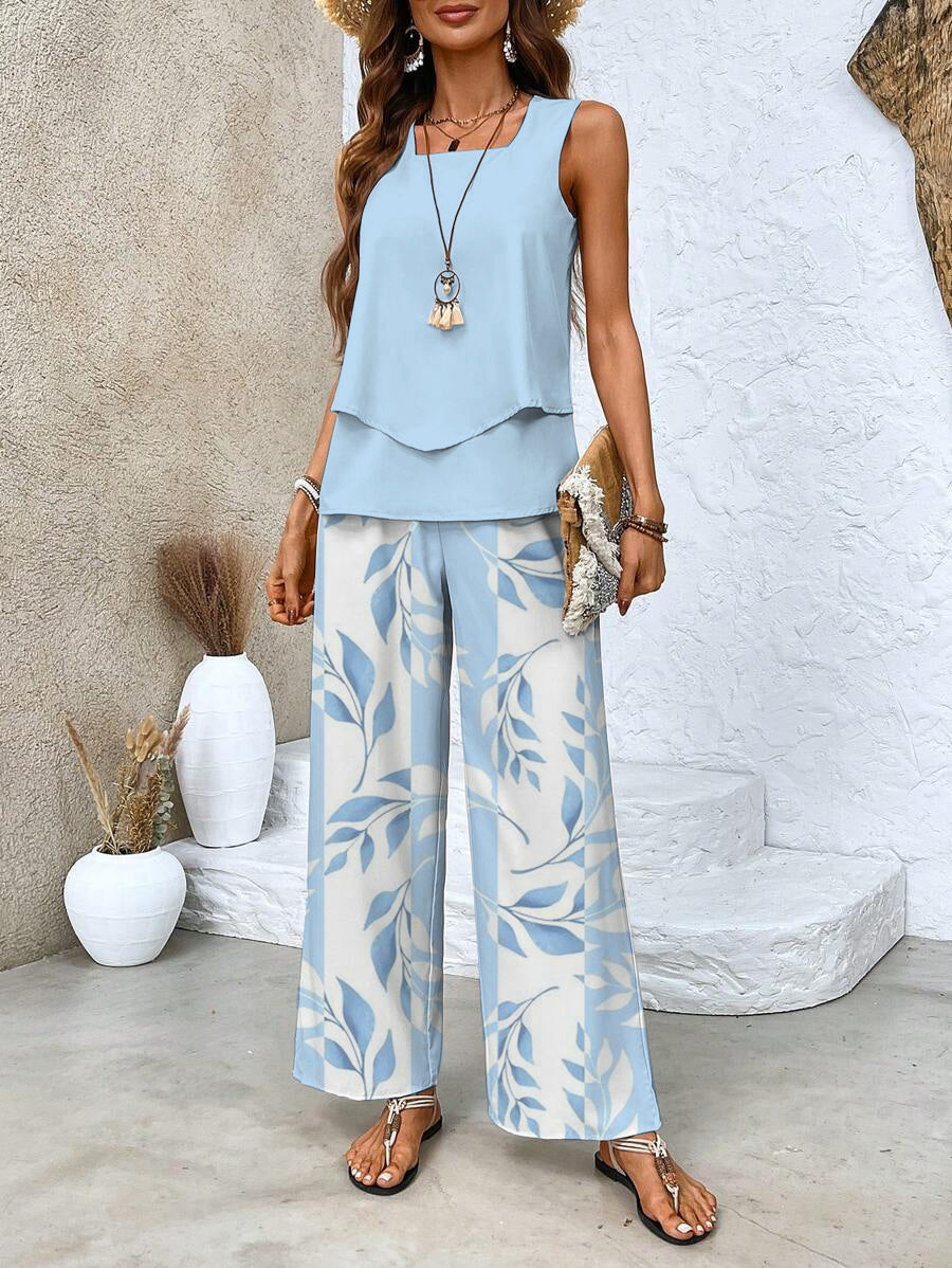 Victoria | Women's Loungewear Set – Two Piece Summer Ensemble 1