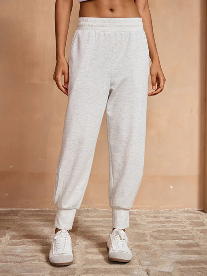 Comfortable Elastic Waist Floral Bloomer Pants