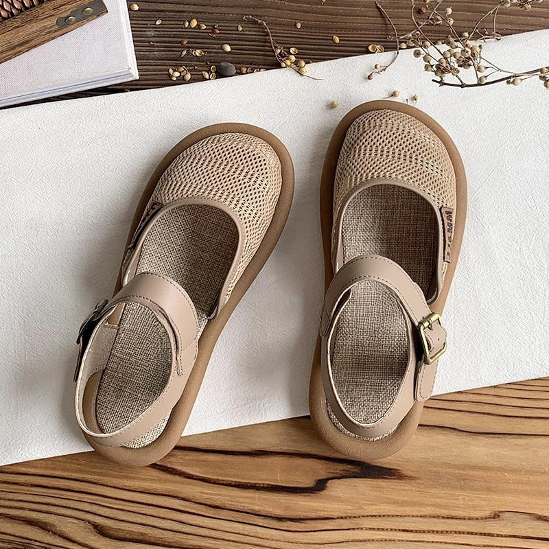 Beachy Brown Flat Sandal