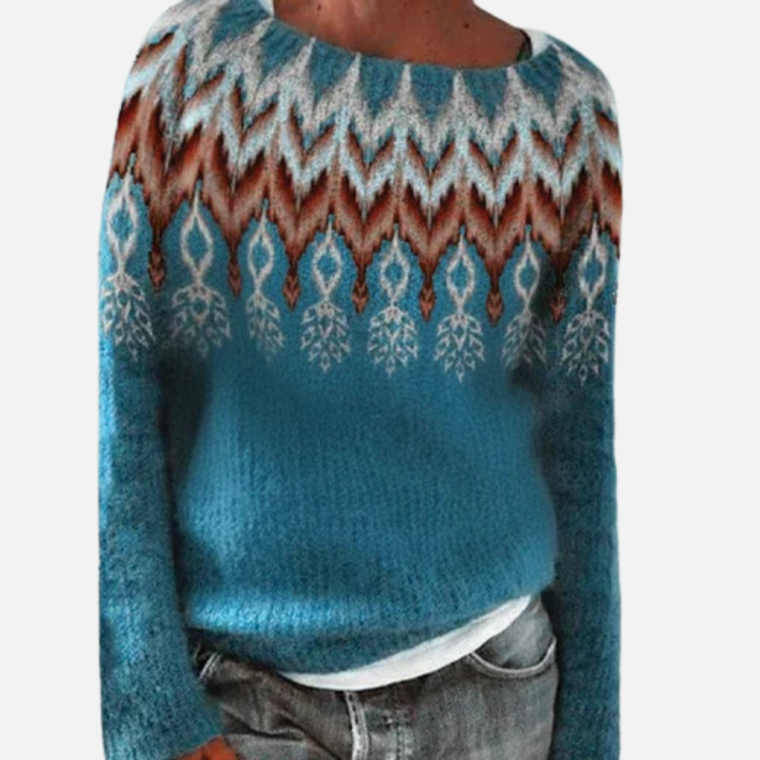 Ella | Nordic Fair Isle Knit Sweater